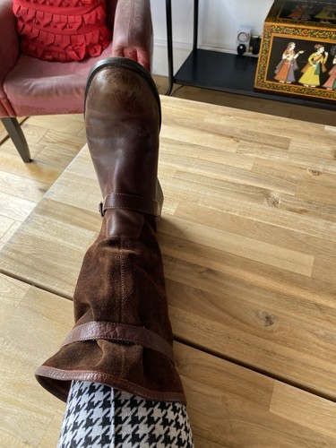 Camper Brown suede Leather Boots Womens UK 6-6.5 EU 39 - Picture 12 of 13