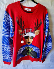 XXL JOLLY SWEATERS UGLY CHRISTMAS SWEATER REINDEER