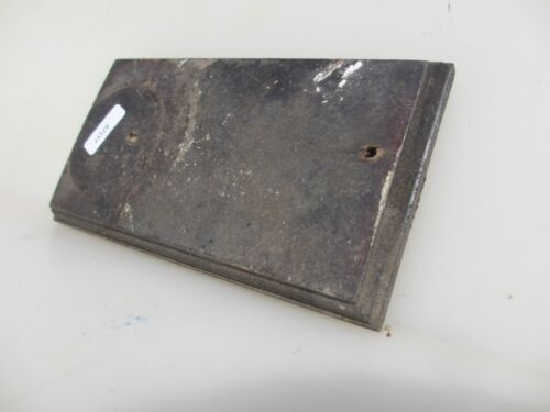 Vintage Carved Wooden Switch Plaque Old Plinth Wood Rose Antique 6.5"x3.5" - Picture 3 of 9