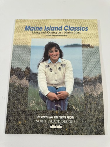Maine Island Classics How To Knit Chunky Preppy Cardigans 80s Patterns PB/1988 - Bild 1 von 11