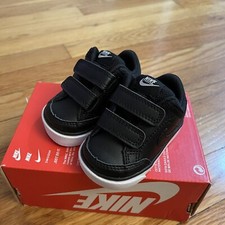 Nike Capri 3 LTR TDV Black/White Toddler Shoes Sneakers 579949 014 Size 2C