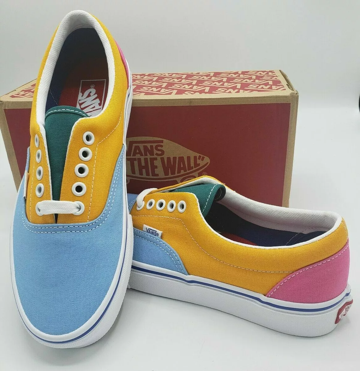 VANS ERA Multi Bright CANVAS Yacht Women 10.5 Colorblock Men 9.0