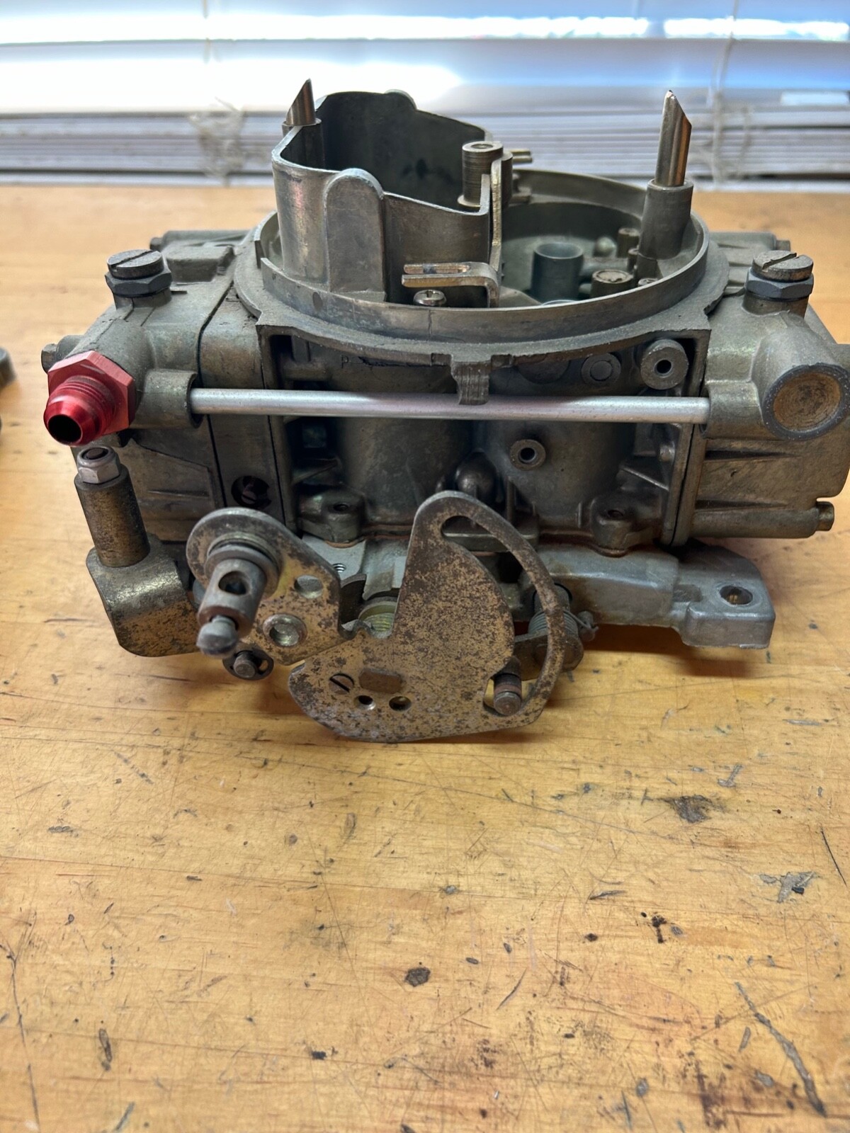 Holley 660 tunnel ram carburetors, enderle linkage, Center Squirters eBay