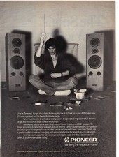 Vintage 1989 Print Ad for Pioneer ST Series Speakers