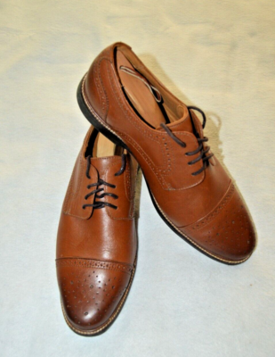 Wallin & Bros Brown Leather Whiskey Brogue Oxford Dress  display picture 1