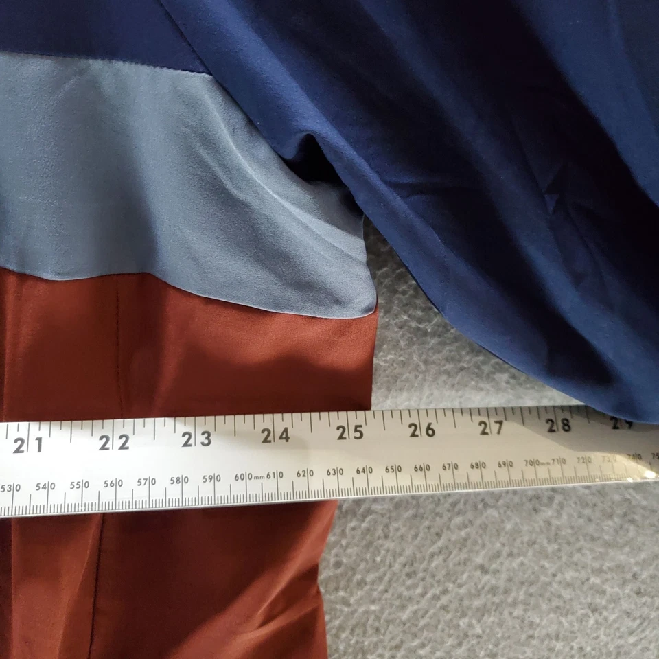 Chaqueta cortavientos Skechers para hombre XL naranja azul marino bloque de color 1/4 cremallera cuello falso Foto 4 de 4