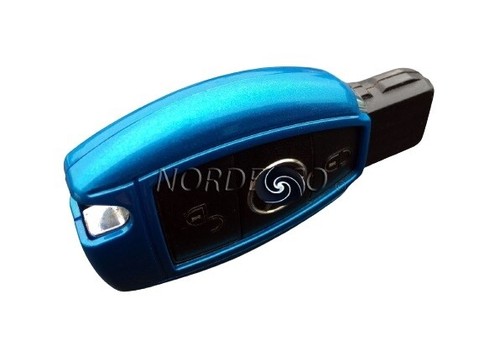 GLOSS ABS HARD SHELL CASE Fits MERCEDES-BENZ 2/ 3 BUTTON KEY FOB W176/ (Blue) - Picture 5 of 10