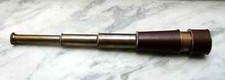 18'' Brass Telescope 2 Nautical Spyglass Vintage Leather Grip Maritime Telescope