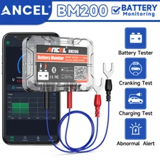 Car Battery Monitor Automotive Battery Tester 12V for iPhone Android Bluetooth 