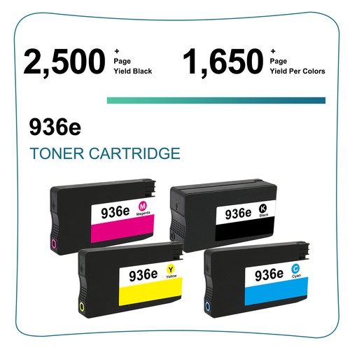 4x 936 Compatible Ink Cartridges For HP 936e OfficeJet Pro 9110 9120 9135e 9730e - Picture 2 of 4