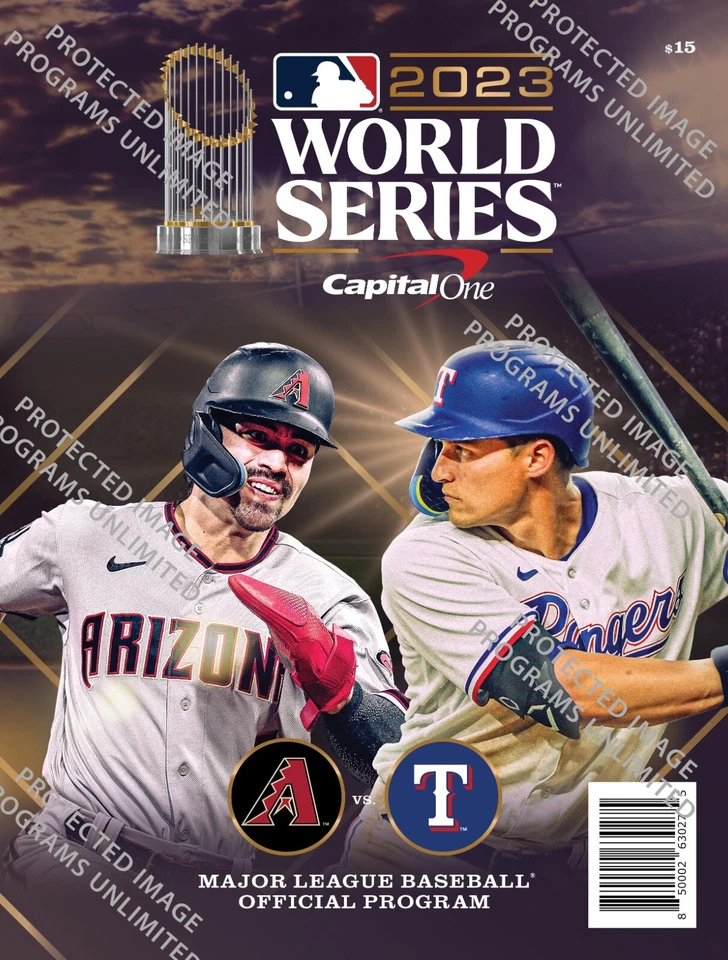 2023 WORLD SERIES ALCS NLCS PROGRAM SET (3) RANGERS DIAMONDBACKS PHILLIES ASTROS - Image 2 of 4
