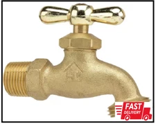 1/2 In. MIP and 1/2 In. SWT X 3/4 In. MHT Lead Free Brass Hose Bibb Valve