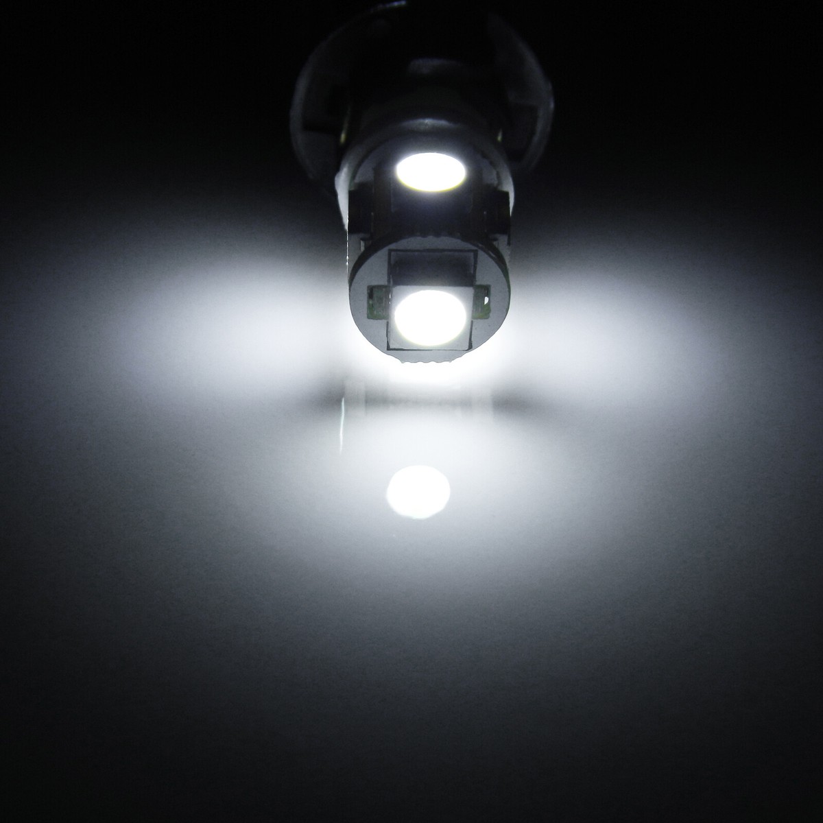 Xenon White 5000K LED Bulbs, Pack Of 2 – Super Bright 5-SMD For Interior, Map, Dome & Door Lights (T10/168/194/2825/921)