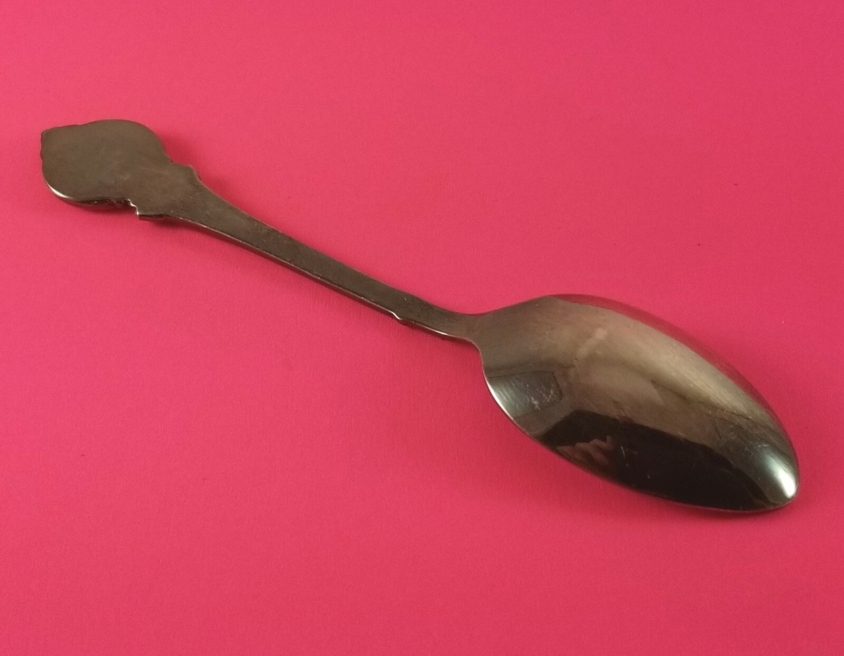 1937 King George VI & Elizabeth Coronation Spoon Silver Tone 105