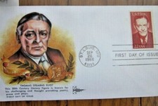 POET T.S. ELIOT PULITZER PRIZE LITERATURE  1986 GILL CRAFT CACHET FDC VF UNADDR
