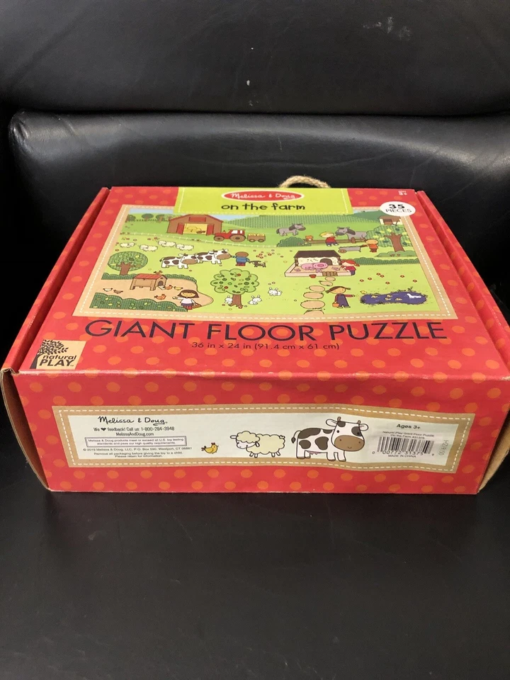 NUEVO Rompecabezas de piso gigante Melisa & Doug On The Farm 35 piezas 3+ años Foto 4 de 4