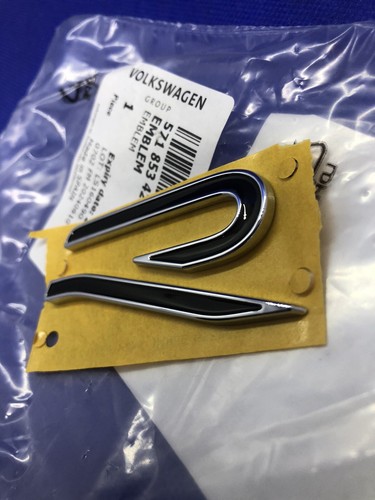 LOGO VW R NOIR R-line TIGUAN GOLF T-ROC PASSAT BADGE ORIGINAL 571853425AFOD - Imagen 15 de 23