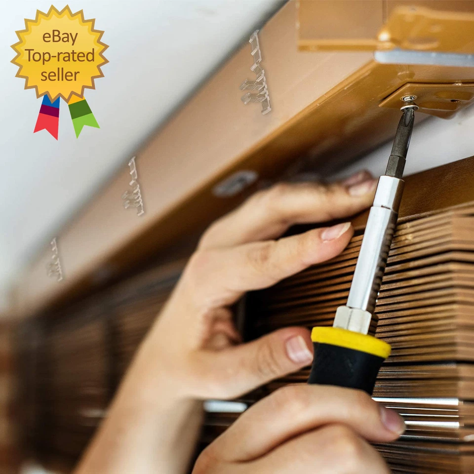 Valance Clips for Blinds 2 Inch Hidden Channel Window Blind Clips Clear Plastic - Image 4 of 4