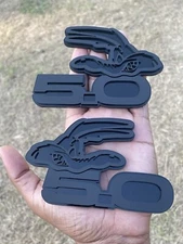 COYOTE 5.0 Emblem Badges Matte On Black Fender Angry Aggressive Racing