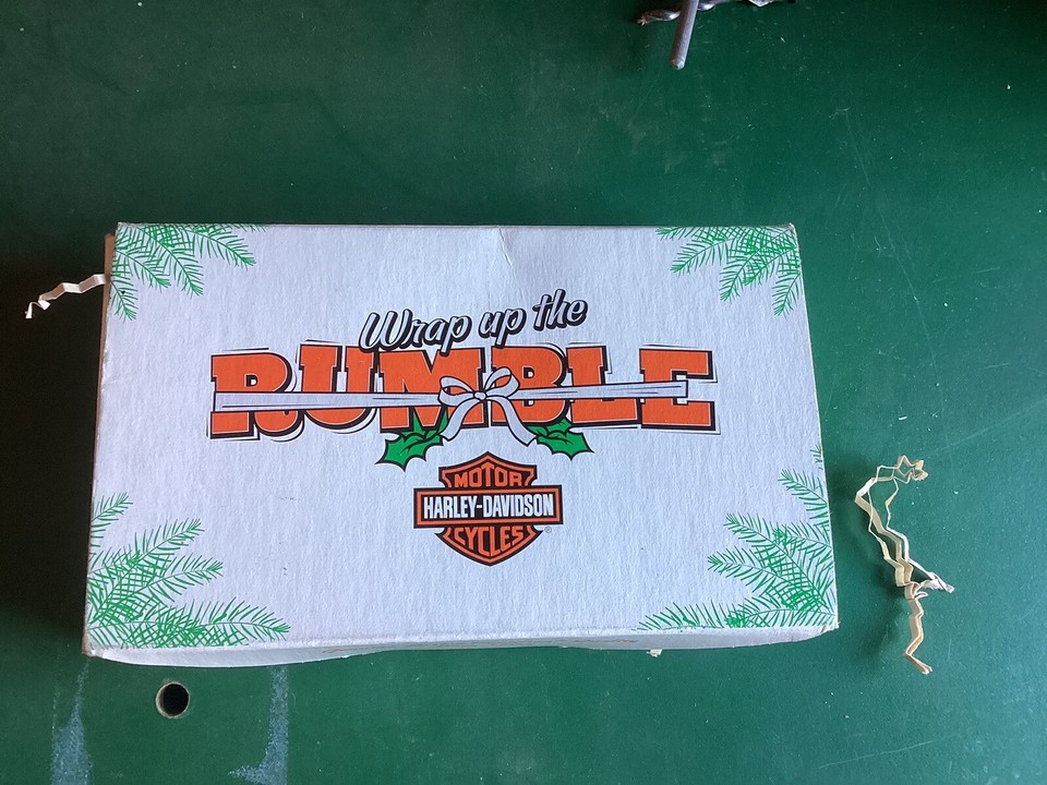 1999 Harley Davidson Wrap Up The Rumble SET 3 Pewter Engines Christmas