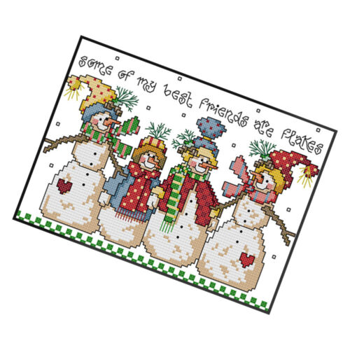  Cross Stitch Kits for Beginners Holiday Embroidery Set Supplies - Picture 1 of 12