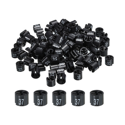 Kleiderbügel Größe (Nr. 37, schwarz) für Codierkleidung, 100er Pack