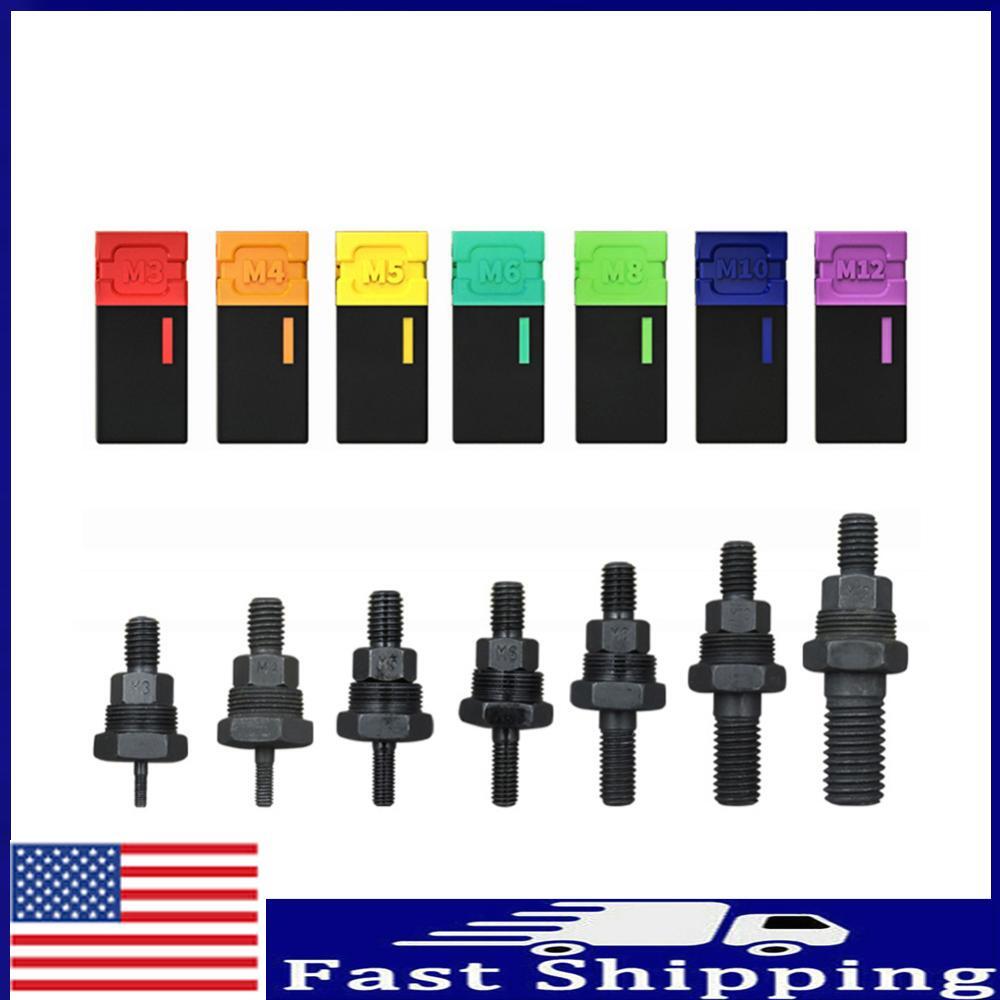 Stainless Steel Rivnut Flat Head Rivet Nut Threaded Rivet Insert Nutsert Cap Kit