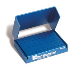 A601BLUE Aluminum Bur Block 40 FG/20 RA By Brasseler