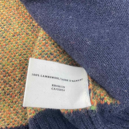 Sparrow colorful 100% Lambswool Tweed plaid knit Cardigan Blazer Jacket, Women S - Picture 5 of 10