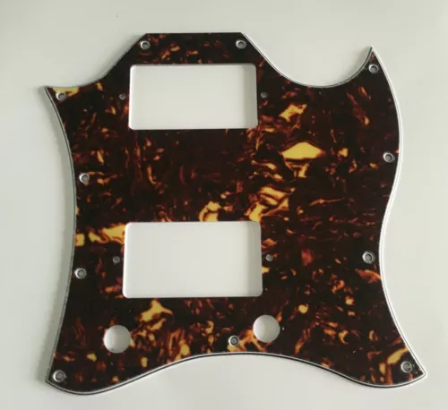 Guitar Pickguard For Gibson US SG Standard Full Face Style,4 Ply Brown Tortoise