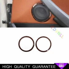 Inner Door Horn Frame Cover Trim 2* Fit For BMW X1 E84 2010-2015 Red Wood Grain