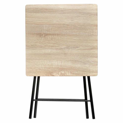 5five Simply Smart Klapptisch in Holzoptik, MDF, Stahl, Beige, 60x60 cm, 114264E - Picture 2 of 4