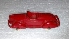 VINTAGE TOOTISE TOYS DIECAST RED ROADSTER MADE IN USA
