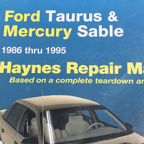 Haynes Repair Manual 36074 Fiefs Taurus & Mercury Sable 1986-1995 Unsealed - Picture 3 of 11