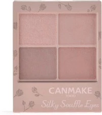 CANMAKE Silky Souffle Eyes 3.8g Matte Type M06 Lima Greige 4-Color Eyeshadow