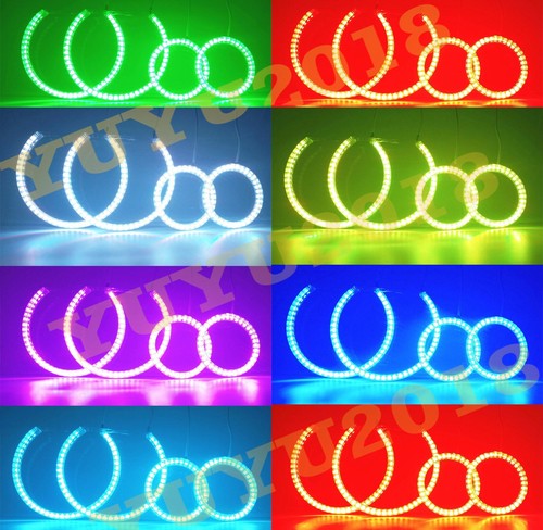 Anillo halo RGB para Hyundai Sonata 08-10 faro flash DRL lámpara BT APP ojo de demonio - Imagen 9 de 18