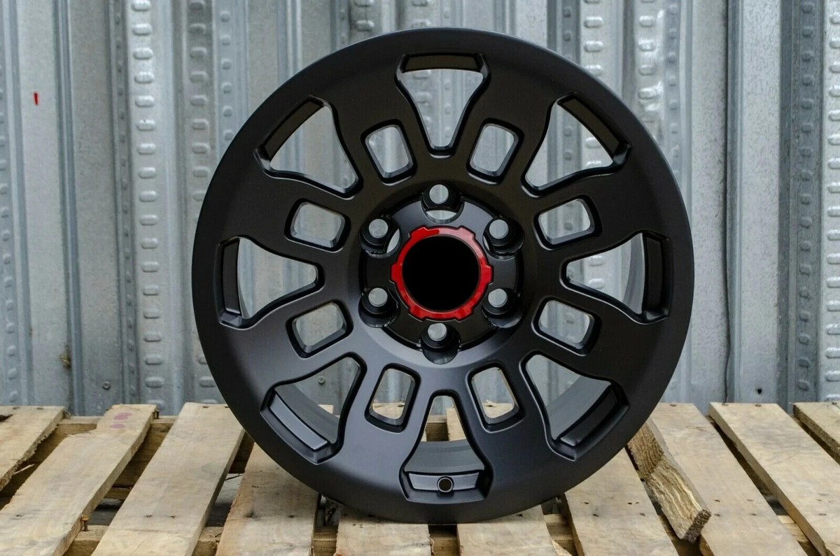 17x8 TOYOTA TRD STYLE MATTE BLACK WHEELS RIMS 6x139.7 TACOMA