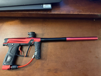 Planet Eclipse Gtek Paintball Marker w/ OLED Upgrade- Red - Tested & Working