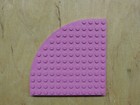 LEGO® Bodenplatte Grundplatte halbrund beidseitig bebaubar 12x12 rosa TOP