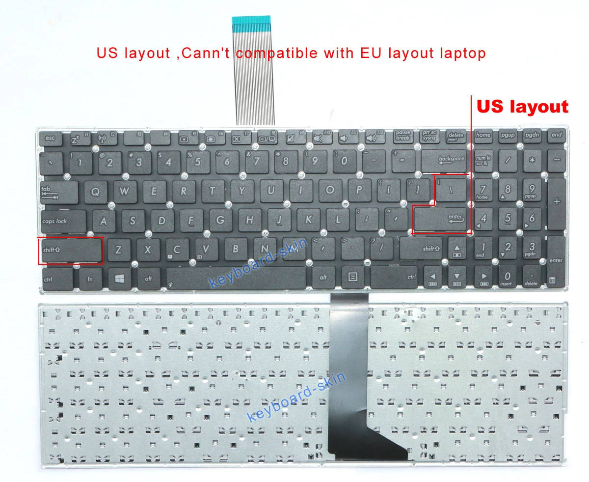 Tastiera compatibile con ASUS F550LA F550LB F550LC F550LD F550LN Layout IT