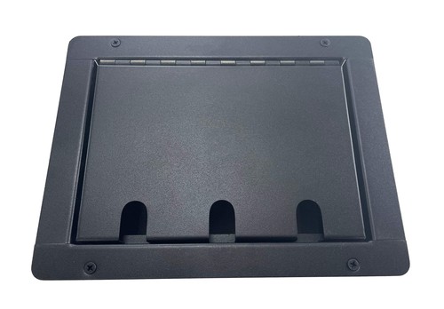 PROCRAFT LARGE 3 HOLE LID FEED-THRU RECESSED Stage Pocket/Floor Box w/ 1) WIRED - Picture 5 of 7