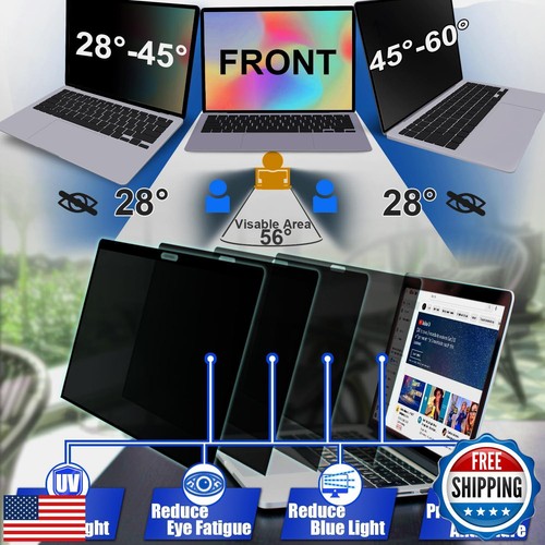 RVAPU Privacy Screen for Macbook Pro 16 Inch Protector Removable Anti Peeping - Photo 2/5
