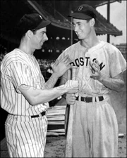 Ted Williams Joe DiMaggio Photo 8X10 Red Sox 1941 Yankees  FREE SHIPPING