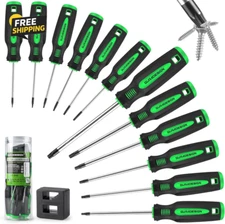 13 Pieces Magnetic Torx Screwdriver Set  T5 -T40 Star Screwdrivers