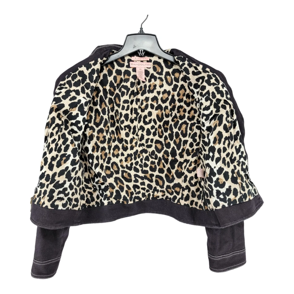 Traje Chaqueta Bandolino Mujer 14 Falda 12 Denim Negro Carrera Oficina Negocios Foto 4 de 4