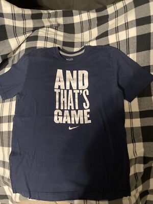 Nike 'And That's Game' The Athletic Blue T Shirt Large