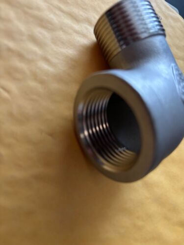 90 Degree Street Elbow, 1" NPT Male X Female 304 Stainless Steel Street Pipe Fit - Picture 5 of 5