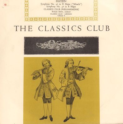 Haydn(10'' Vinyl)The Classic Club Symphony No. 96-The Classics Club-MEX -Ex/VG+