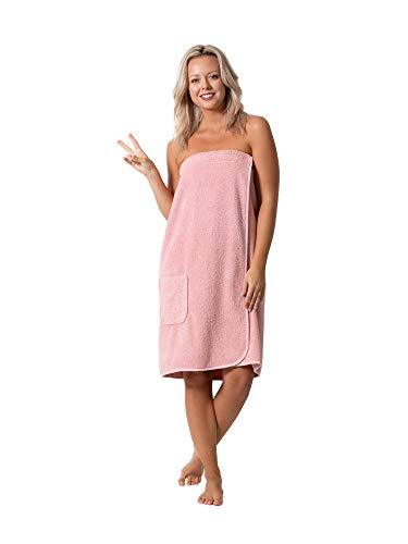 Robe Direct Women’s Terry Cloth Spa and Bath Towel Wrap with Medium Powder - Picture 5 of 8