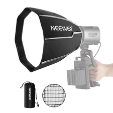 NEEWER 12''Octagonal Softbox&NEEWER Mount，Quick Folding Quick Mini Softbox